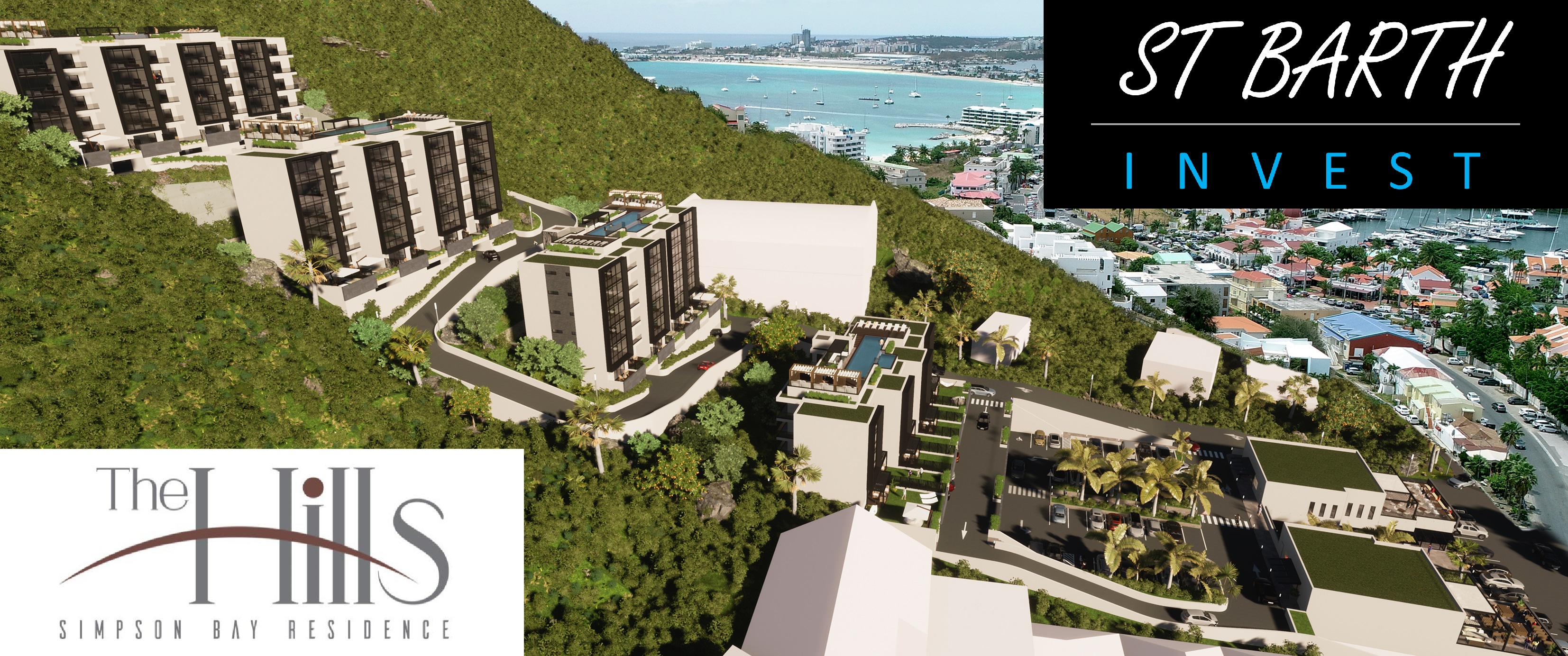 For Sale St Martin St Maarten The Hills Residence Simpson Bay Apartments Shops St Barth Invest Real Estate